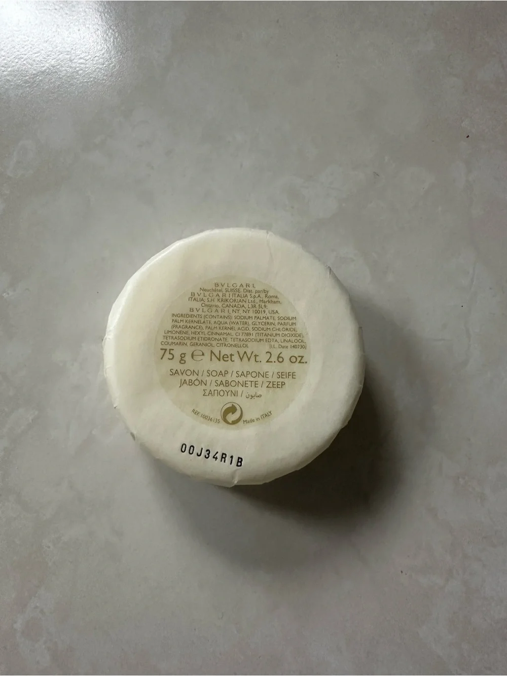 Bulgari White & Blue Luxury Soap
